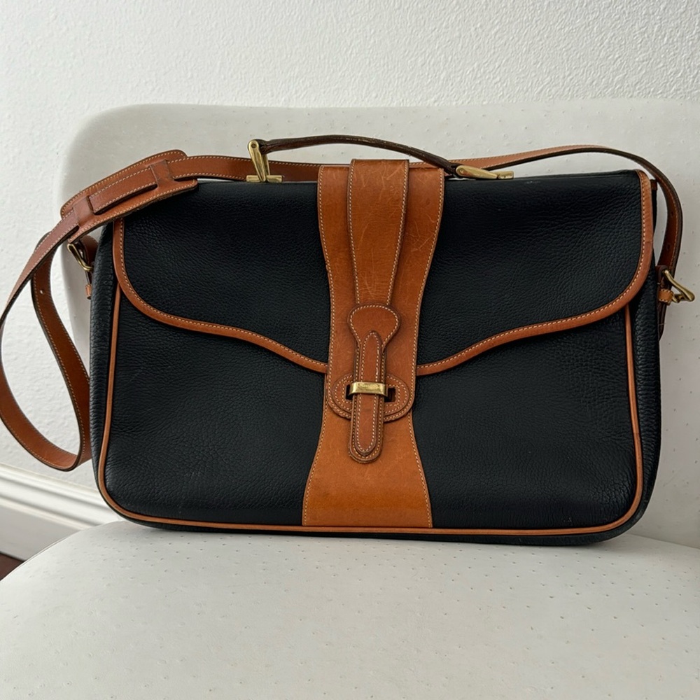 Vintage Leather Dooney and Bourke Briefcase Bag
